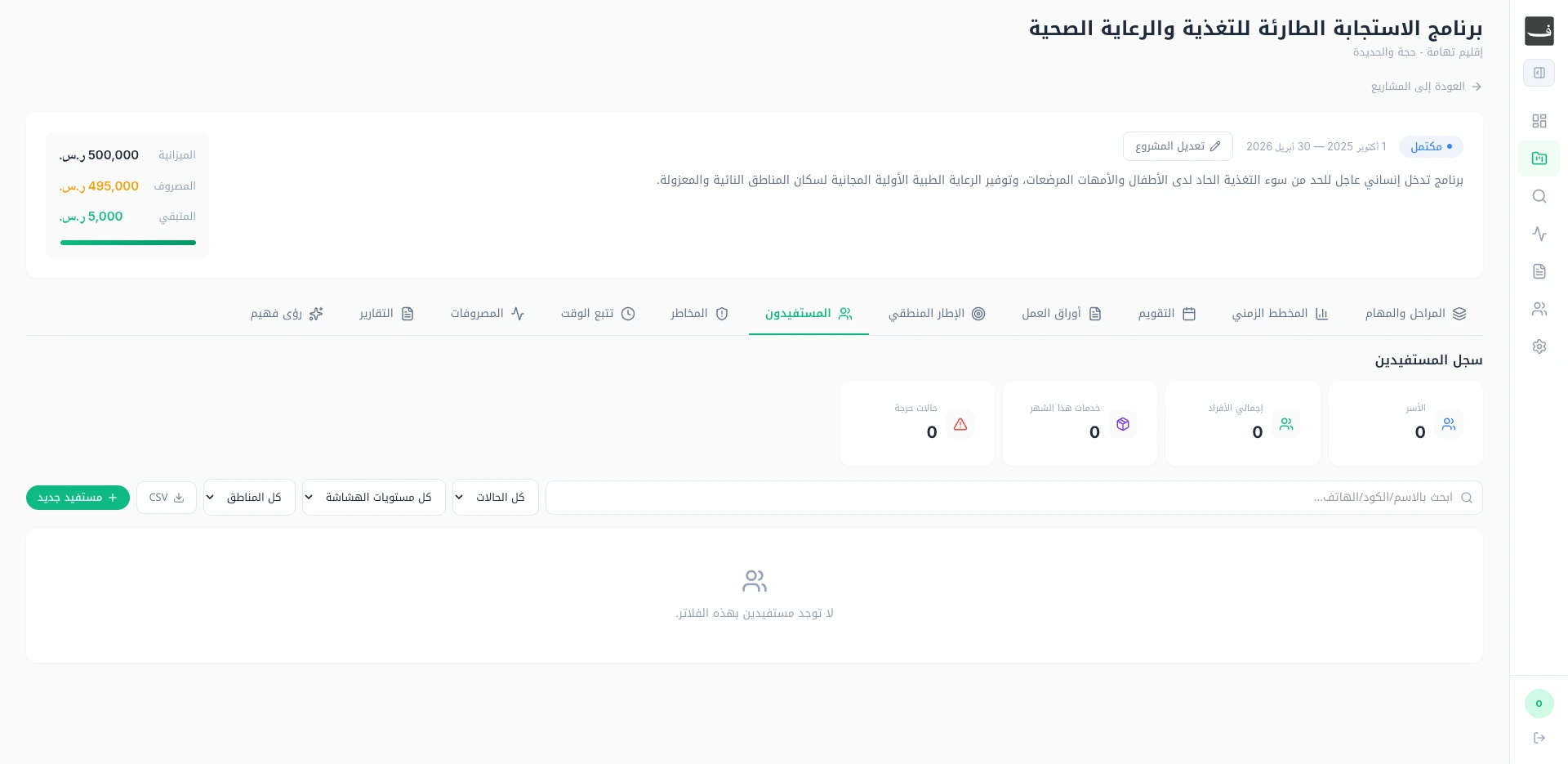 نظام إدارة ومتابعة المشاريع التنموية | فهيم — 8